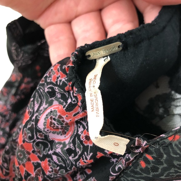 Free People Boho Moroccan Print Maxi Dress Size 0 - Picture 7 of 8